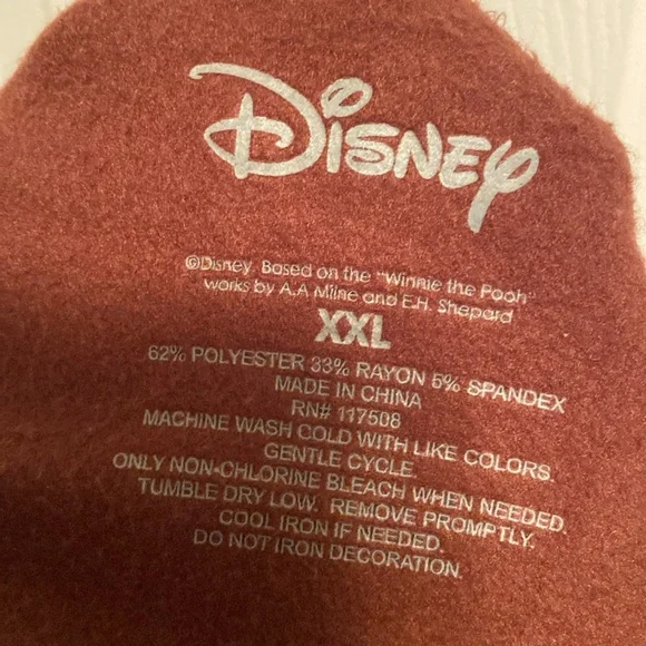 NWOT Disney Winnie the Pooh Brown Sweatshirt…size XXL - Picture 4 of 4